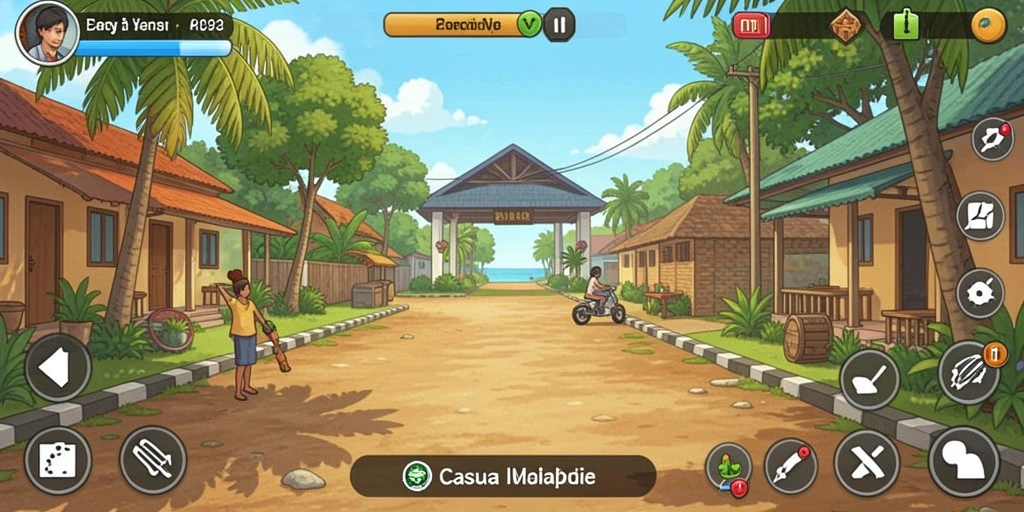 Tampilan menu utama yang sederhana dan menarik.